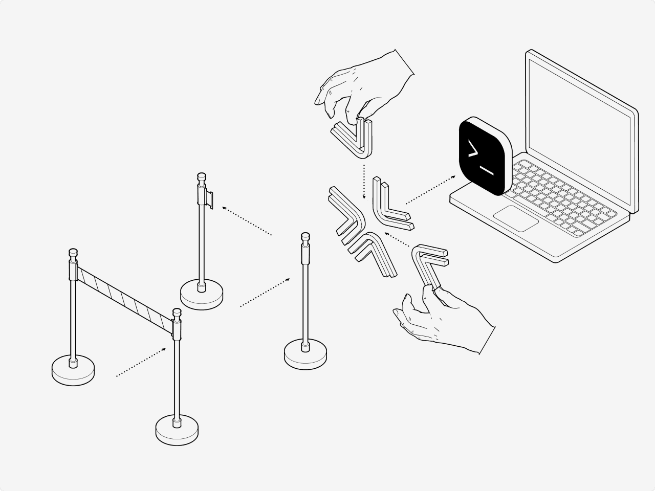 Graphic illustrating a conceptual integration process for the EUDI-Wallet